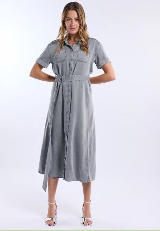 Freebird Denver Dress tencell Grey