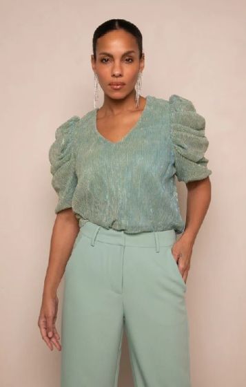 Freebird Thyme  top Jade Green