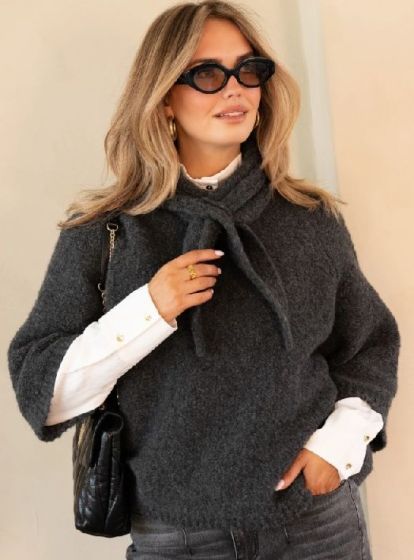 Kimara Aspen Pullover Dark Grey