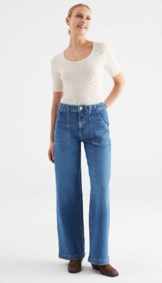 C.O.J. Lulu Wide Leg Med Blue