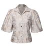 Kimara Bella Blouse Off White Gold