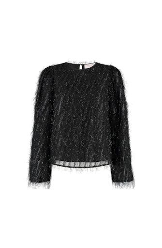 Studio Amaya Velvet Top Black