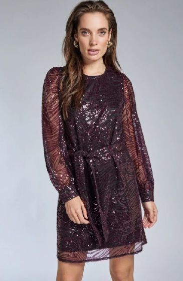 Freebird Dimphey Dress Wine Red