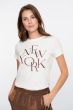 Geisha 52595-41 T-shirt New York Off White