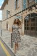 Exxcellent Alani Dress Sand Dark Brown