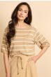 G-Maxx Genoveva Top Kint Camel Wool