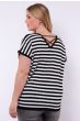 Exxcellent Leighton Pullover Black White