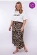 Exxcellent Lennon Skirt Black Camel