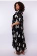 Exxcellent Lilith Dress Black Ecru