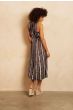 Lofty Manner Rox Dress Brown Stripe