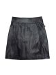 Zoen Bliss Pu Skirt Black