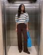 Vero moda Berlin zamira Pants Chocolate Torte