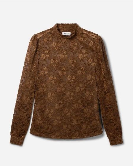 Aaiko Tory lace Top Golden Brown