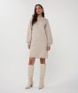 EsQualo 02518 Dress Light Taupe Mel.