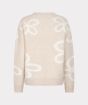 EsQualo 02505 Intarsia Sweater Biscuit