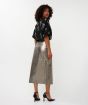 Esqualo 11709 Pu Skirt Dark Silver