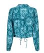 Lofty Manner Dalia Blouse Teal Hearts