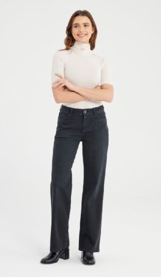 C.O.J. Nova Wide Straight Black Vintage