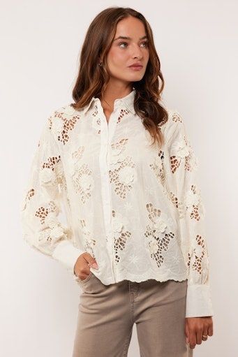 G-Maxx Alora Blouse Wool White