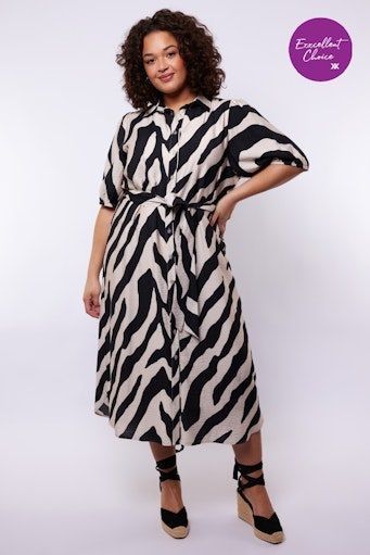 Exxcellent Anniston Dress Sand Black