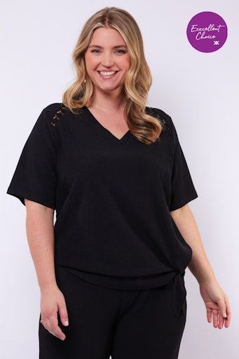 Exxcellent Jaya Top Black