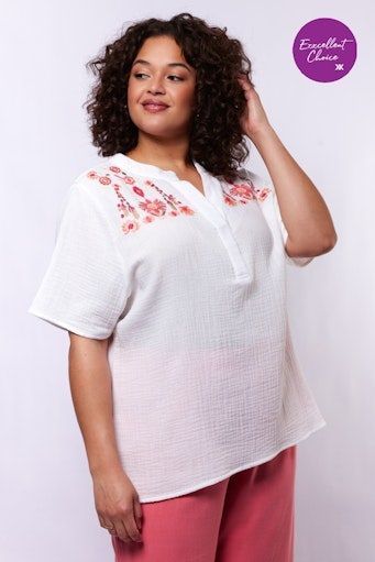 Exxcellent Kalista Top Off White