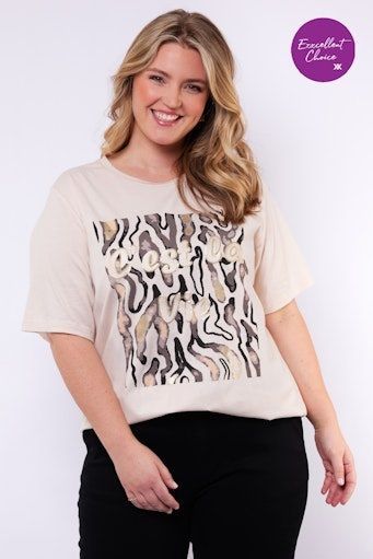 Exxcellent Lara T-Shirt Sand