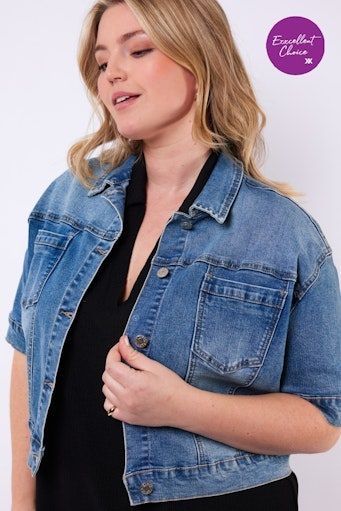 Exxcellent Amanda Jacket Dusty Blue