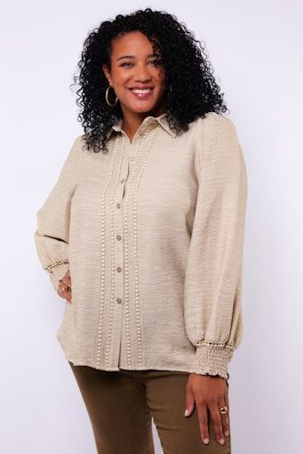 Exxellent Eden Blouse Sand