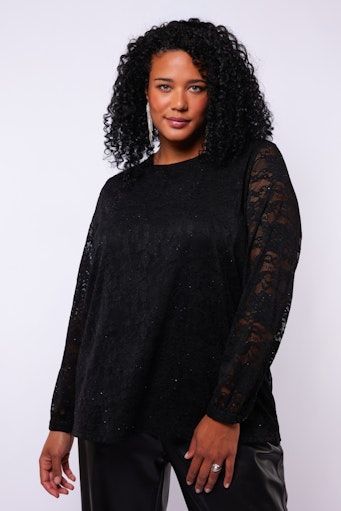 Exxellent Iris Top Black