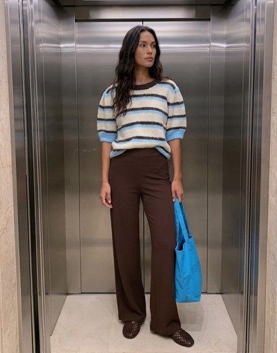 Vero moda Berlin zamira Pants Chocolate Torte
