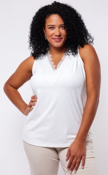 Exxcellent Elsa Top Off White