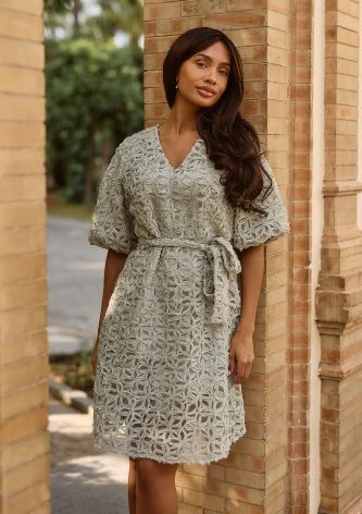 Freebird Dotti Dress Sage Green