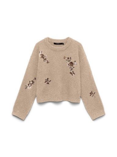 Vero Moda Amelia Trui 10340410 Silver Mink