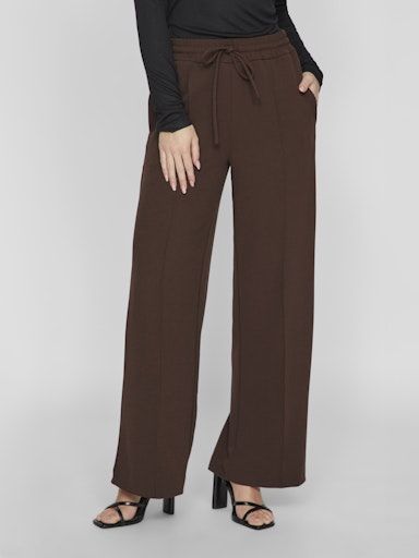 Vila Clua Wide Pantalon Coffee Bean