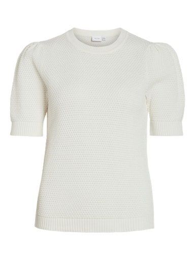 Vila Dalo Knit Top White Alyssum