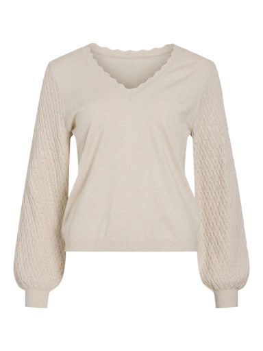 Vila Emi knit Top super light Naturel