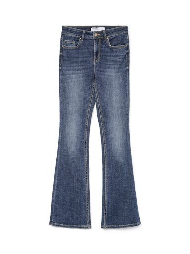 Vero Moda Flash Flared Dark Blue denim
