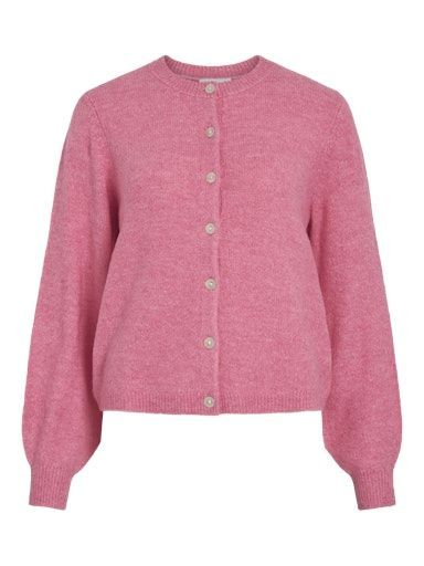 Vila Gladys knit cardigan Sangria sunset