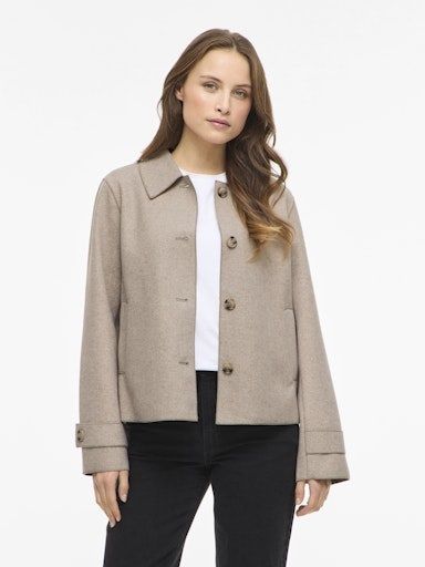 Vila Juice jacket Natural Melange