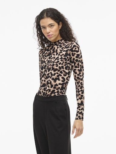 Vila Leoa High neck Top Leopard