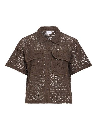 Vila Merinda Shirt Slate Black