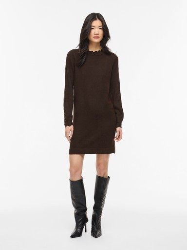 Vila Nikolina Dress 14118778 Coffee Bean
