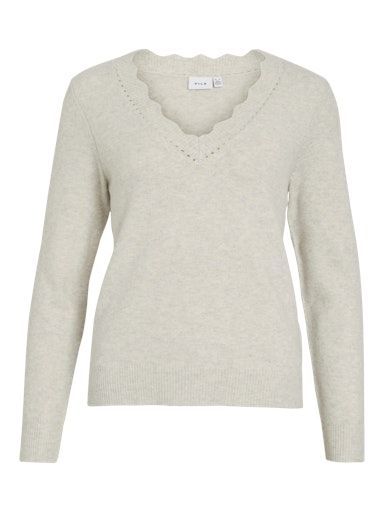 Vila Nikolina Knit Top Naturel
