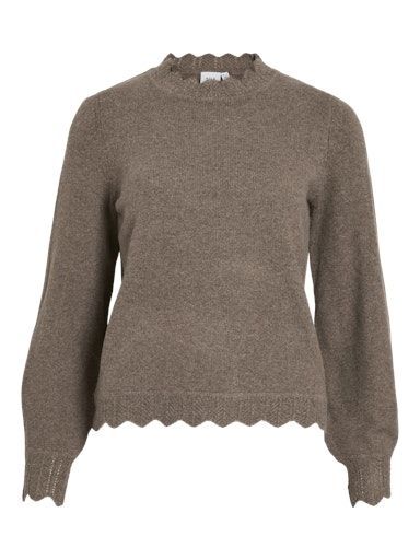 Vila Nikolina Knit Top Falcon