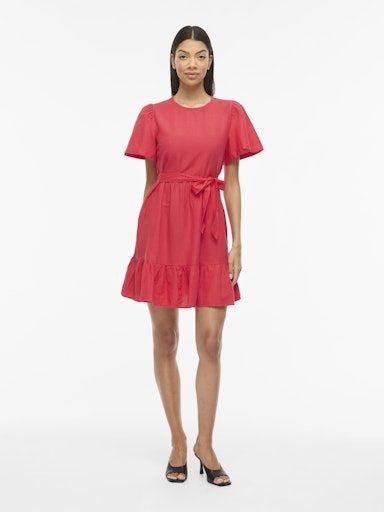 Vila Prisilla Short Dress Hibiscus