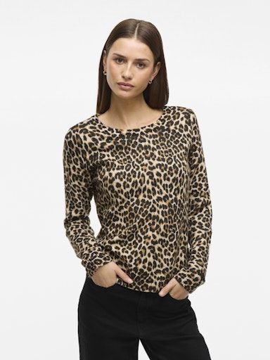 Vila Ril knit top Leopard