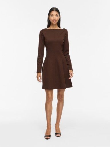 Vila Siba Dress 14120510 Coffeee Bean