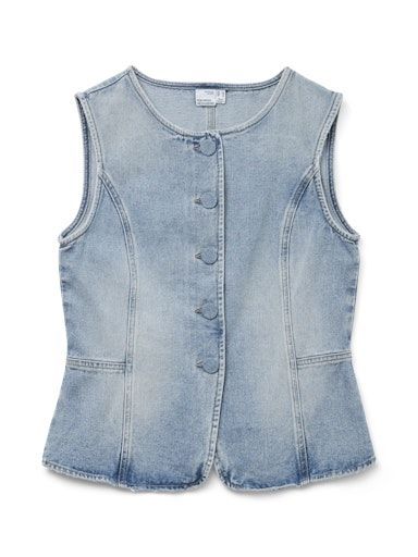 Vero Moda Siola Waistcoat L.Blue denim