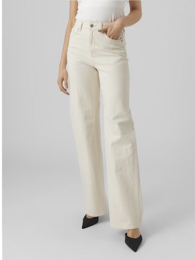 Vero Moda Tessa wide jeans Ecru